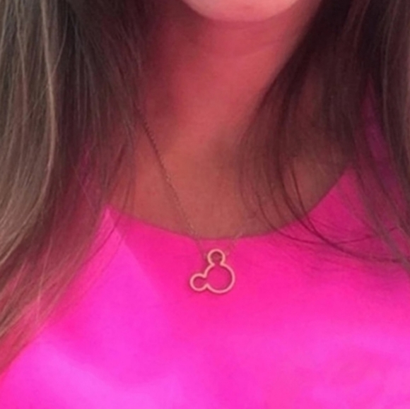 Gold Mickey Mouse Necklace - Picture 4 of 5